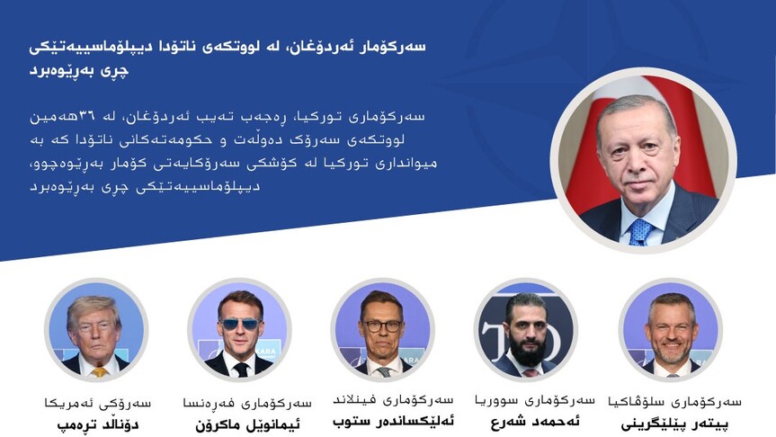 سەرکۆمار ئەردۆغان له‌ لووتکەی ناتۆدا دیپلۆماسییەتێکی چڕی بەڕێوەبرد