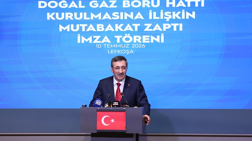 Cumhurbaşkanı Yardımcısı Yılmaz: Ülkelerimizi deniz altından bağlayacak doğal gaz hattı için çalışmaları başlatıyoruz