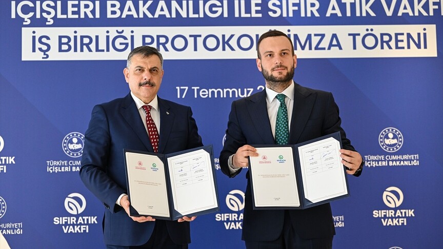 İçişleri Bakanlığı ile Sıfır Atık Vakfı arasında "sıfır atık" işbirliği protokolü imzalandı