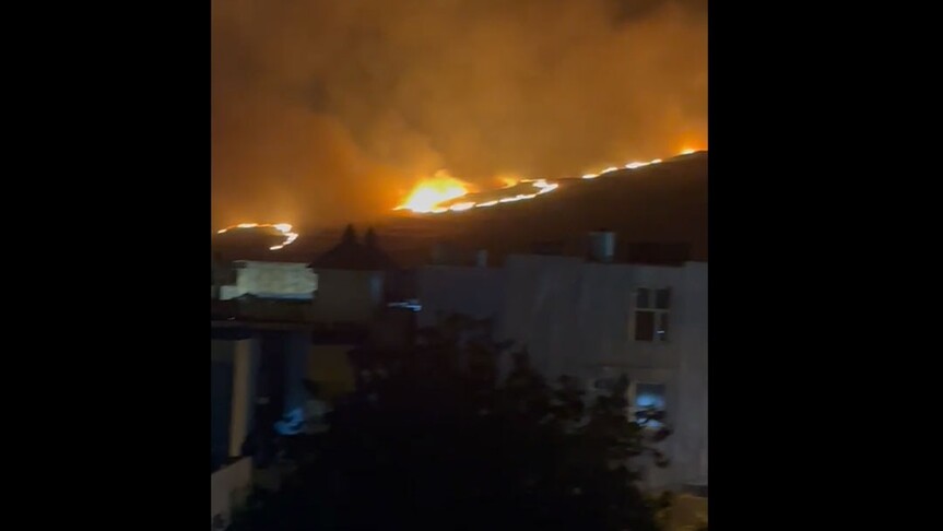 سلێمانی.. به‌ درۆن و مووشه‌ك هێرش کرایە سەر ناوچه‌ی تاسڵوجە و ئاگرێكی گه‌وره‌ كه‌وته‌وه‌