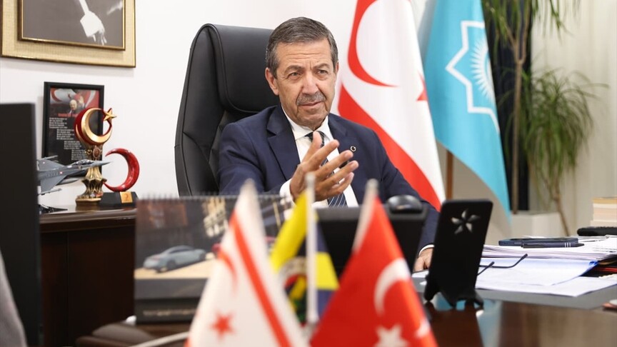 KKTC Dışişleri Bakanı Ertuğruloğlu: Türkiye'nin Kıbrıs'a müdahale hakkından vazgeçmeyiz