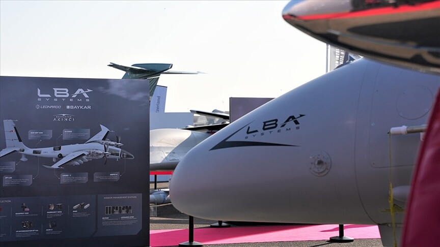 Baykar ile Leonardo, ortak üretim İHA'sını yeni adıyla Farnborough'da görücüye çıkarttı