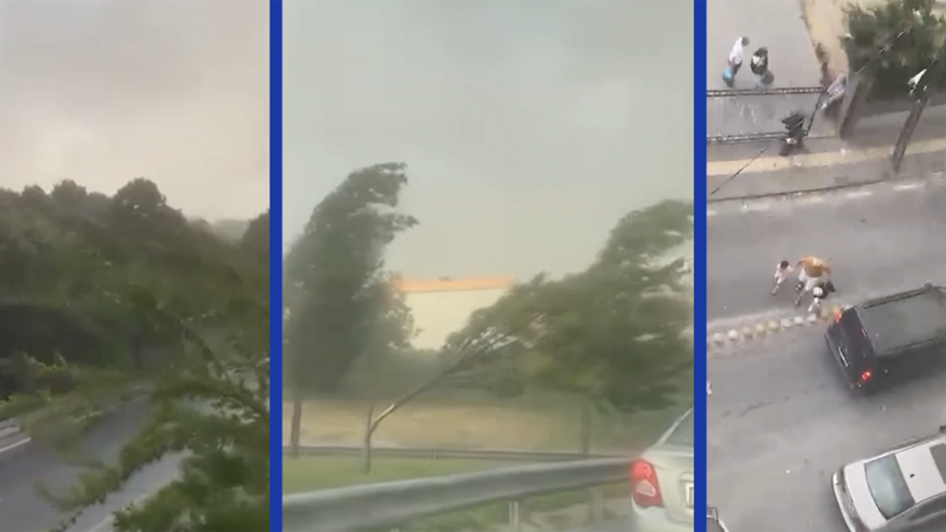 İstanbul'da fırtına etkili oldu