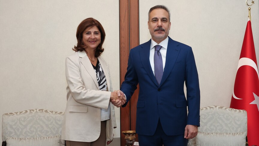 Bakan Fidan, BM Genel Sekreteri'nin Kıbrıs Şahsi Temsilcisi Cuellar ile Ankara'da görüştü