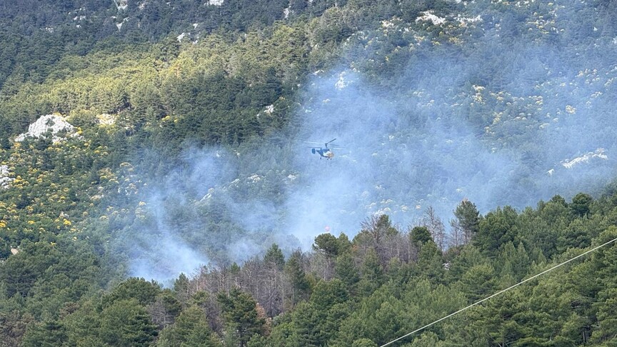 Antalya’nın Kaş ilçesinde orman yangını başladı