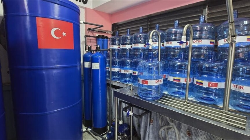 Venezuela'da AFAD çadır kentine günlük 18 bin litre kapasiteli içme suyu tesisi kuruldu