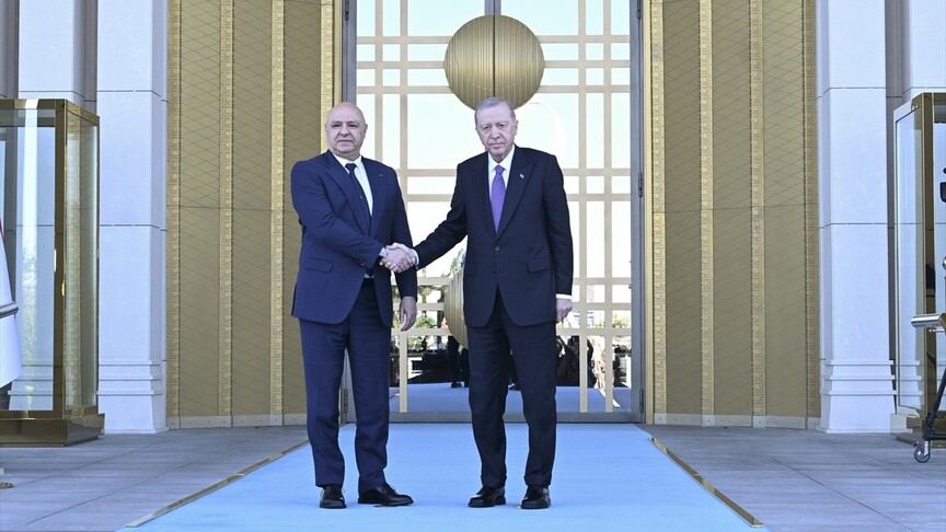 Cumhurbaşkanı Erdoğan, Lübnan Cumhurbaşkanı Avn'ı resmi törenle karşıladı