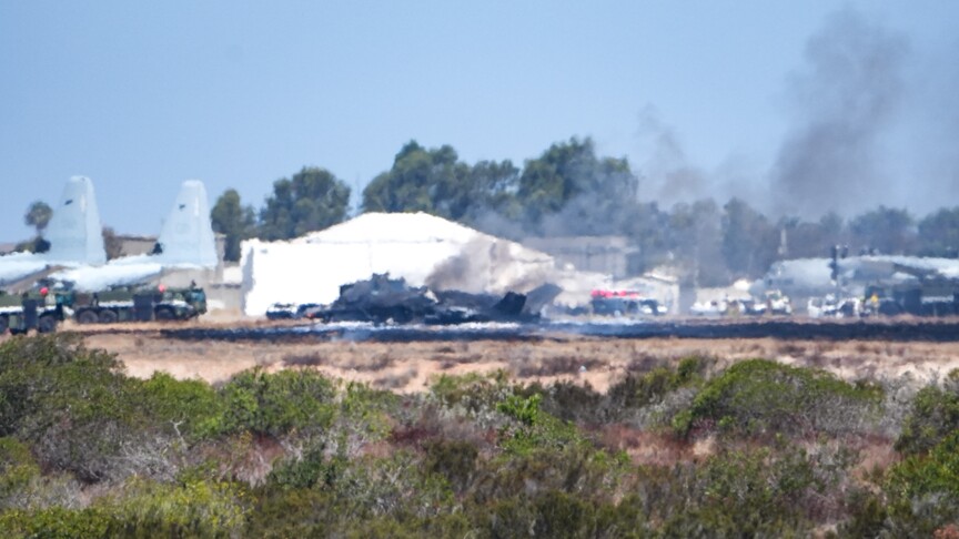 ABD'nin F-35B savaş uçağı San Diego'daki askeri üsse düştü