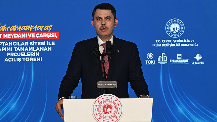 Çevre, Şehircilik ve İklim Değişikliği Bakanı Kurum 'dan Kahramanmaraş'a 4 bin 500 sosyal konut müjdesi