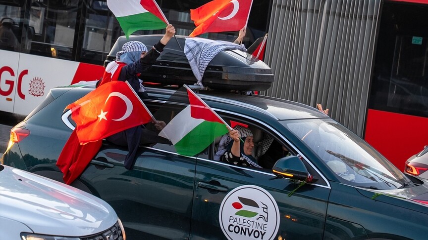Bosna Hersek'ten hareket eden "Filistin Konvoyu" Ankara'ya ulaştı