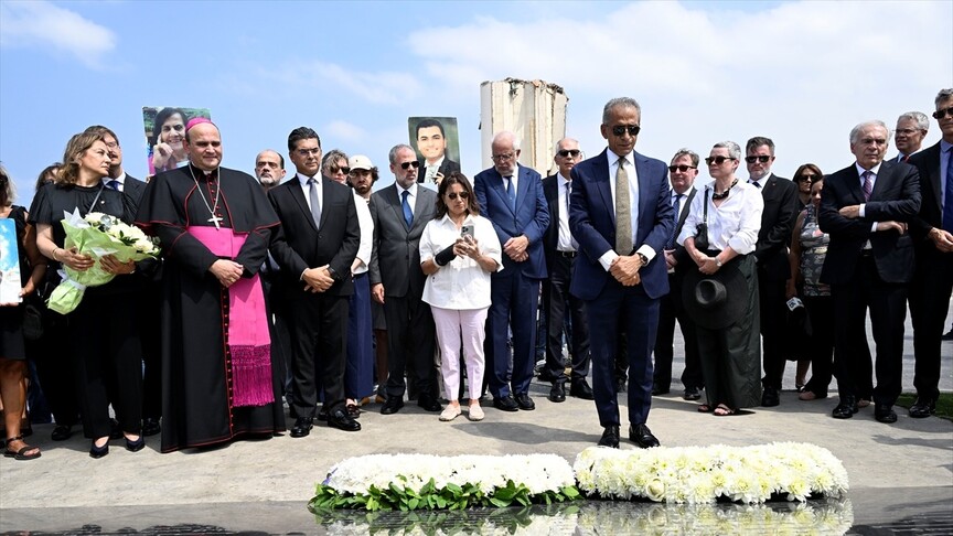 Lübnan'da Beyrut Limanı patlamasının 6. yılı dolayısıyla anma töreni düzenlendi