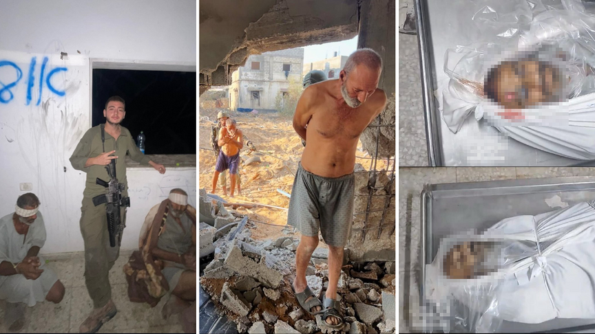 Gazze'de 3 fotoğrafla belgelenen vahşet: İsrail iki yaşlı Filistinliyi canlı kalkan yaptıktan sonra infaz etti