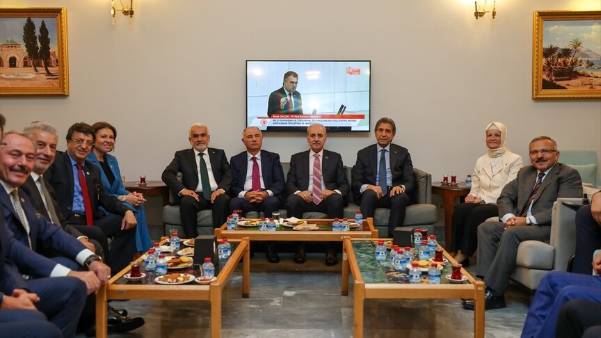 TBMM Başkanı Numan Kurtulmuş, kulisleri ziyaret etti