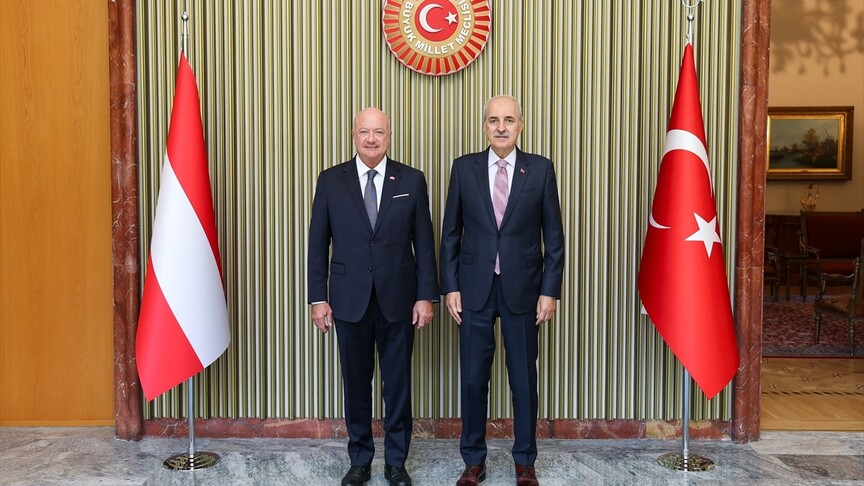 TBMM Başkanı Kurtulmuş, Avusturya Federal Şansölyesi Stocker ile görüştü