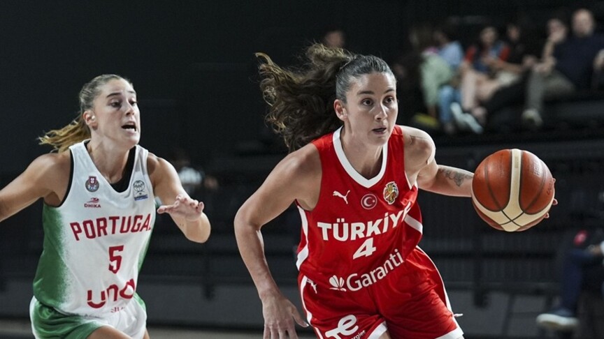 A Milli Kadın Basketbol Takımı, hazırlık maçında Portekiz'i 63-51 yendi