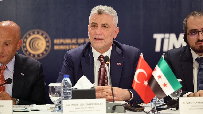Ticaret Bakanı Bolat, Şam'da ikili görüşmelerde bulundu