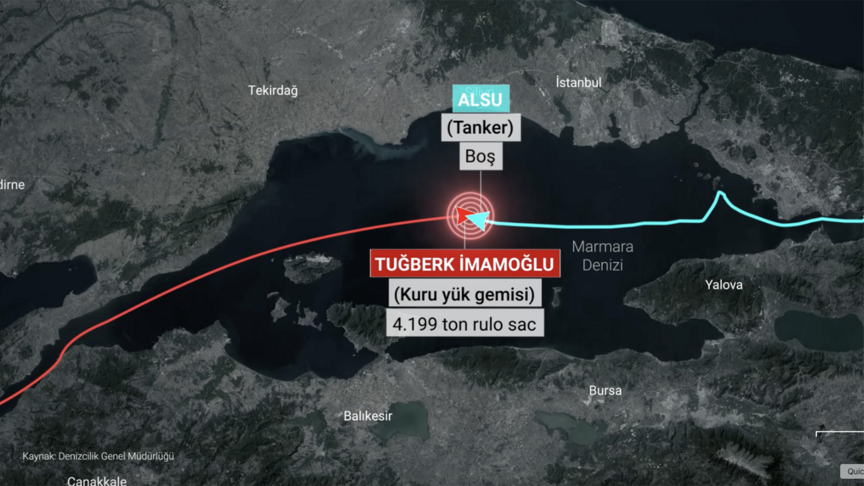 Silivri açıklarında iki geminin çarpıştığı kazaya ilişkin ön bilirkişi raporu hazırlandı
