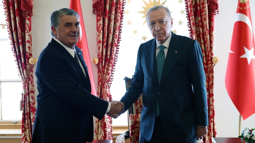 Cumhurbaşkanı Erdoğan, 4 kulübün başkanlarını ve yöneticilerini kabul etti