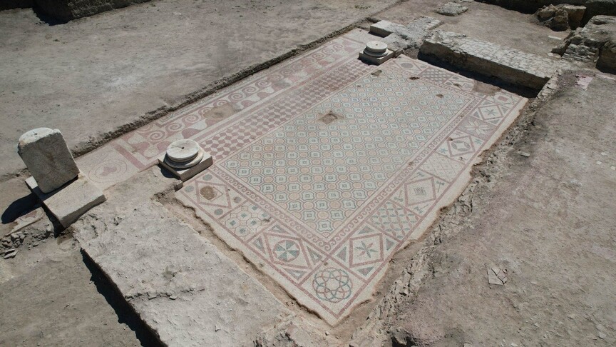 Kastamonu Pompeiopolis Antik Kenti'nde 105 metrekarelik zemin mozaikleri açığa çıkarıldı