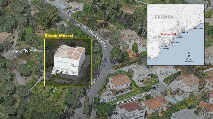 Fransa'da Renoir Müzesi'nden tahmini değeri 9 milyon avro olan tablolar çalındı