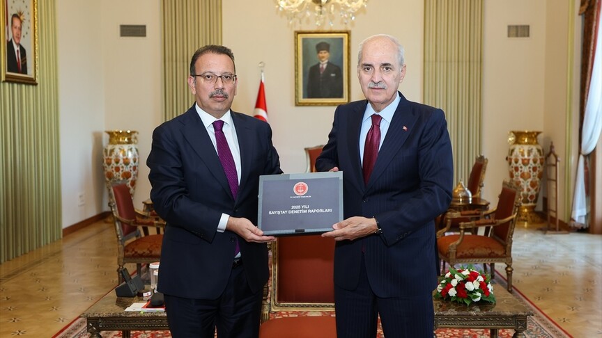 TBMM Başkanı Kurtulmuş, Sayıştay Başkanı Yener'i kabul etti