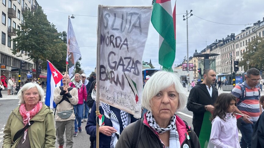 İsveç'te İsrail'in Gazze ve Lübnan'a saldırıları protesto edildi
