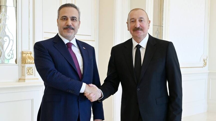 Azerbaycan Cumhurbaşkanı Aliyev, Dışişleri Bakanı Fidan ile görüştü
