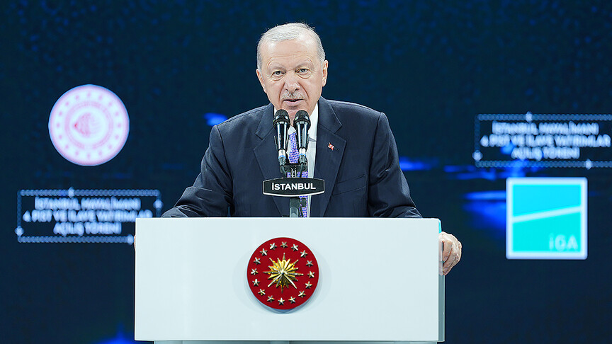 Cumhurbaşkanı Erdoğan: Türkiye'yi yatırımlarla eserlerle hizmetlerle ihya etmek gibi bir gayemiz var