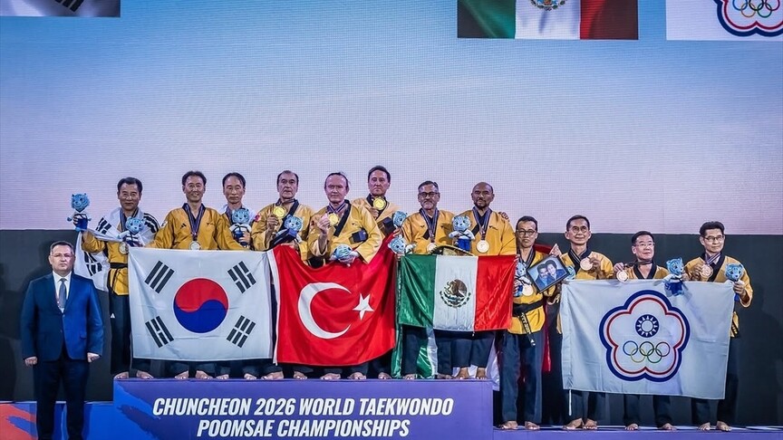 Dünya Tekvando Poomsae Şampiyonası'nda "altın" kapanış