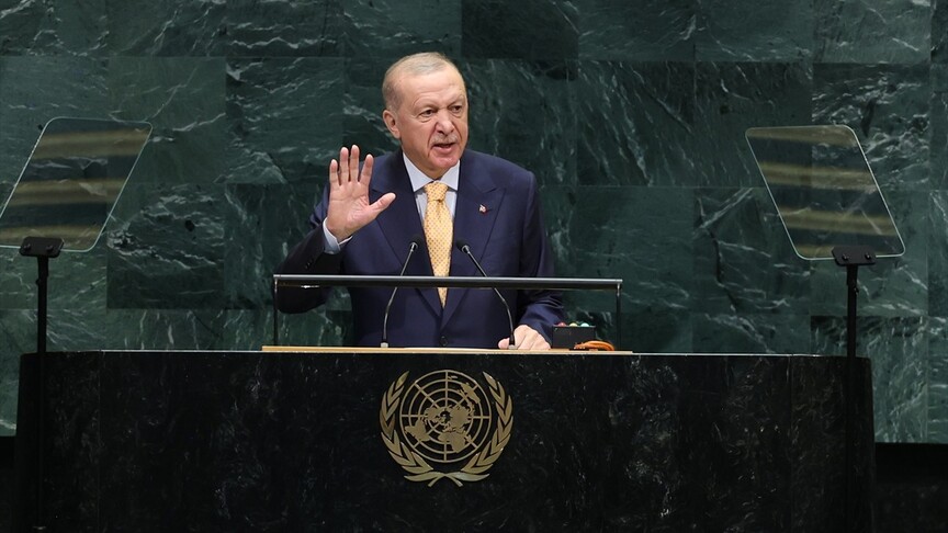 Filistin’in BM Daimi Temsilciliği, Cumhurbaşkanı Erdoğan'ın BM 81. Genel Kurulu'ndaki konuşmasını paylaştı