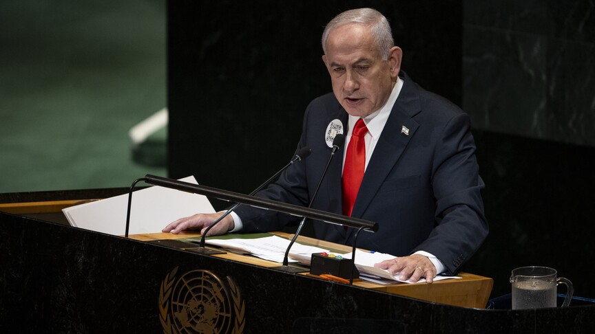 Netanyahu'nun BM Genel Kurul konuşması sırasında pek çok ülke temsilcisi kendisini protesto ederek salonu terk etti