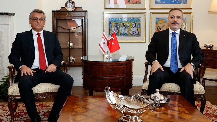Dışişleri Bakanı Fidan, KKTC Cumhurbaşkanı Erhürman ve Dışişleri Bakanı Ertuğruloğlu ile görüştü