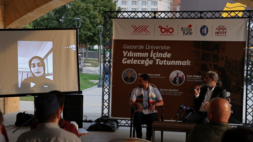 Gazze'nin akademik mücadelesi 150 Bilim Kafe etkinliğinde anlatıldı