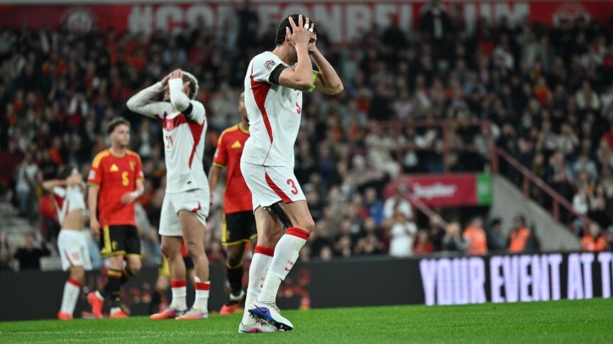 A Milli Futbol Takımı, Belçika'ya 3-0 mağlup oldu