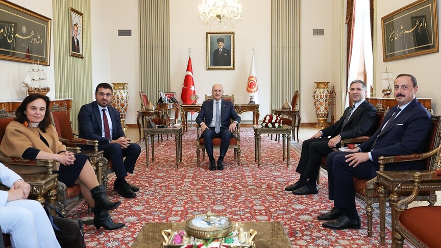 TBMM Başkanı Kurtulmuş, kabullerde bulundu