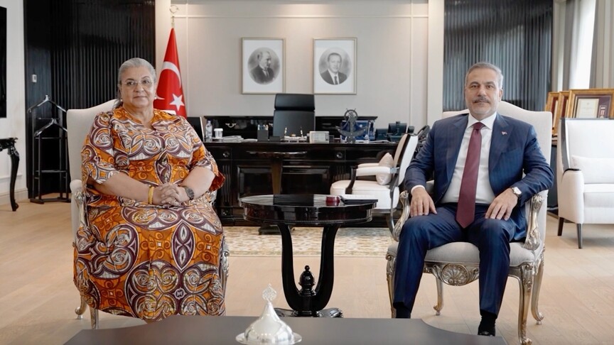 Bakan Fidan, BM Genel Sekreteri'nin Libya Özel Temsilcisi Tetteh ile görüştü
