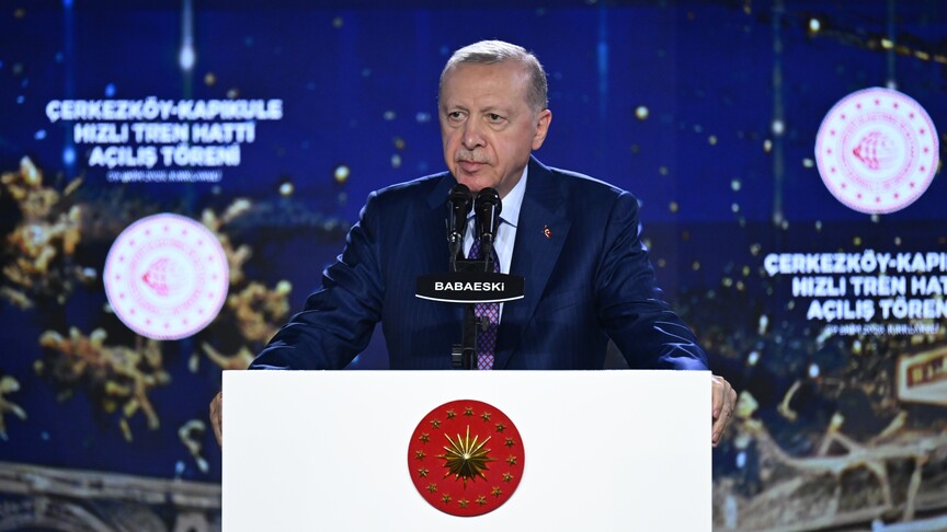 Cumhurbaşkanı Erdoğan: Halkalı-Kapıkule arasında yolcu seyahat süresi 4 saatten 1 saat 30 dakikaya düşecek