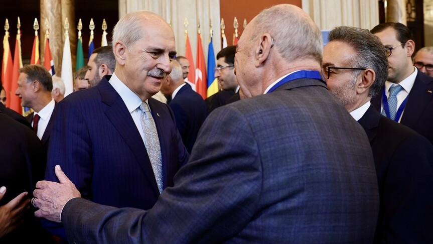 TBMM Başkanı Kurtulmuş, Ürdün Senatosu Başkanı Faisal Al Fayez ile bir araya geldi