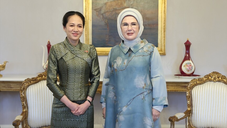 Emine Erdoğan, Kamboçya Başbakanı Manet'in eşi Chanmony ile görüştü