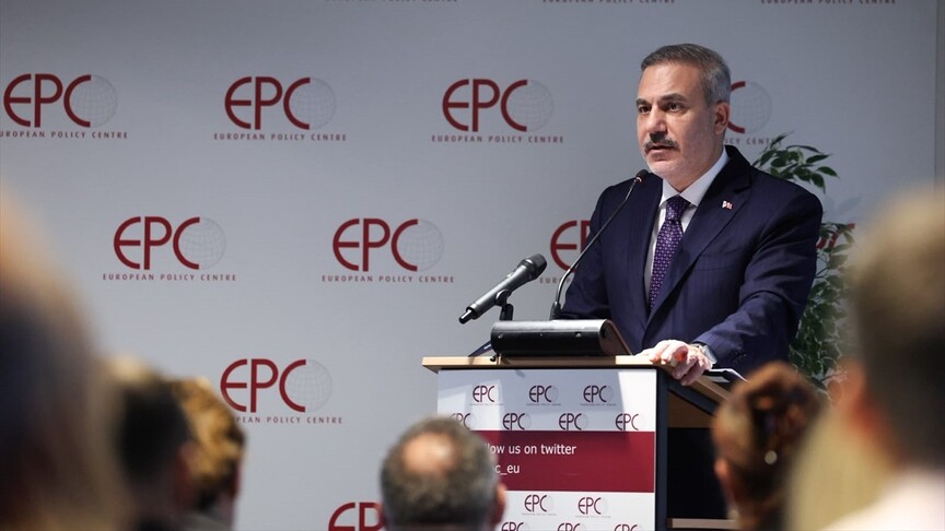 Dışişleri Bakanı Fidan, Brüksel'de Avrupa Politika Merkezinde hitapta bulundu