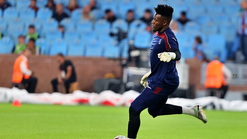 Trabzonspor'da Andre Onana kalesinde güven veriyor