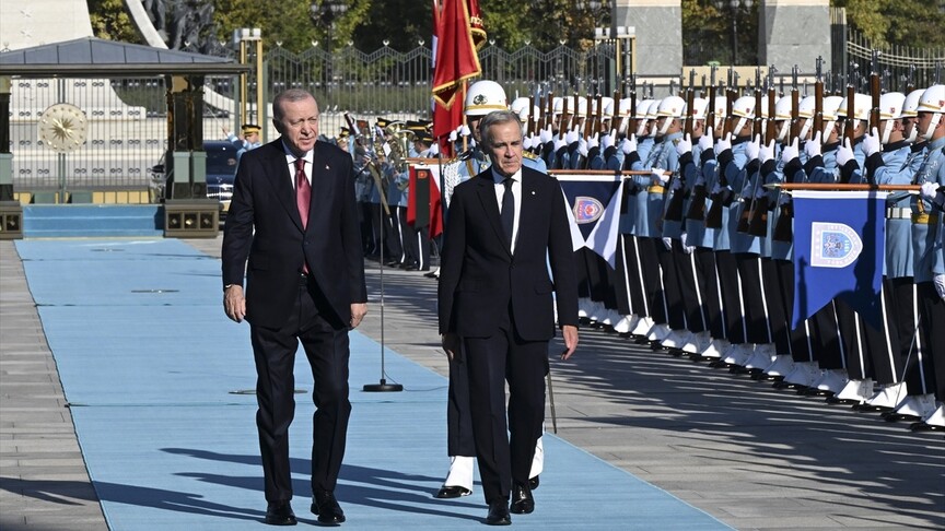 Cumhurbaşkanı Erdoğan, Kanada Başbakanı Carney'i resmi törenle karşıladı