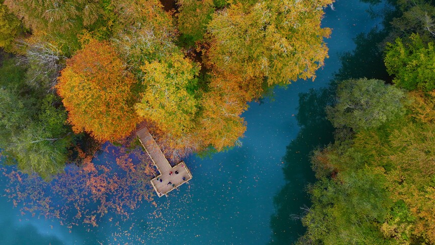 Sonbahar renklerine bürünen Yedigöller, fotoğraf tutkunları ve doğaseverleri cezbediyor