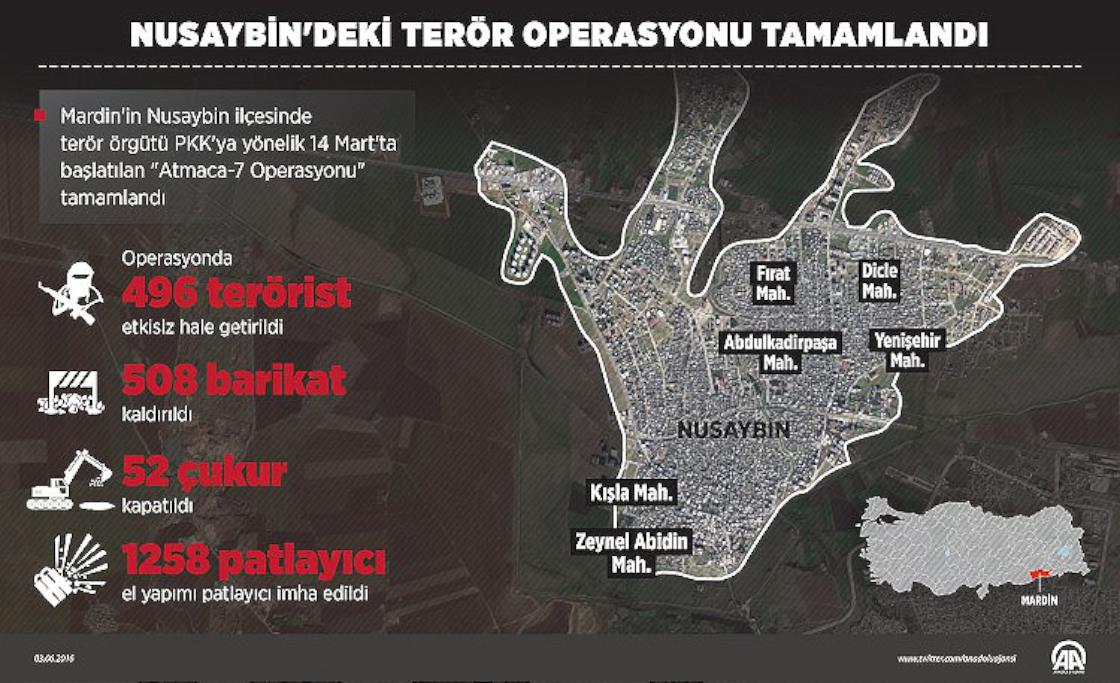 Nusaybin'deki terör operasyonu tamamlandı