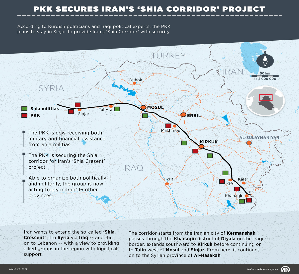 PKK secures Iran’s ‘Shia Corridor’ project