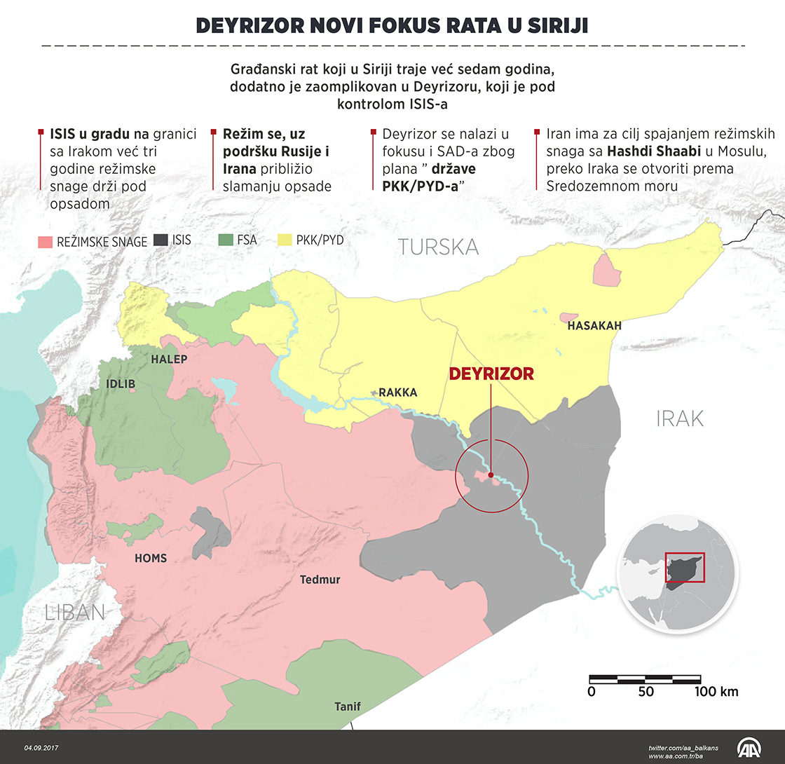 Deyrizor novi fokus rata u Siriji 