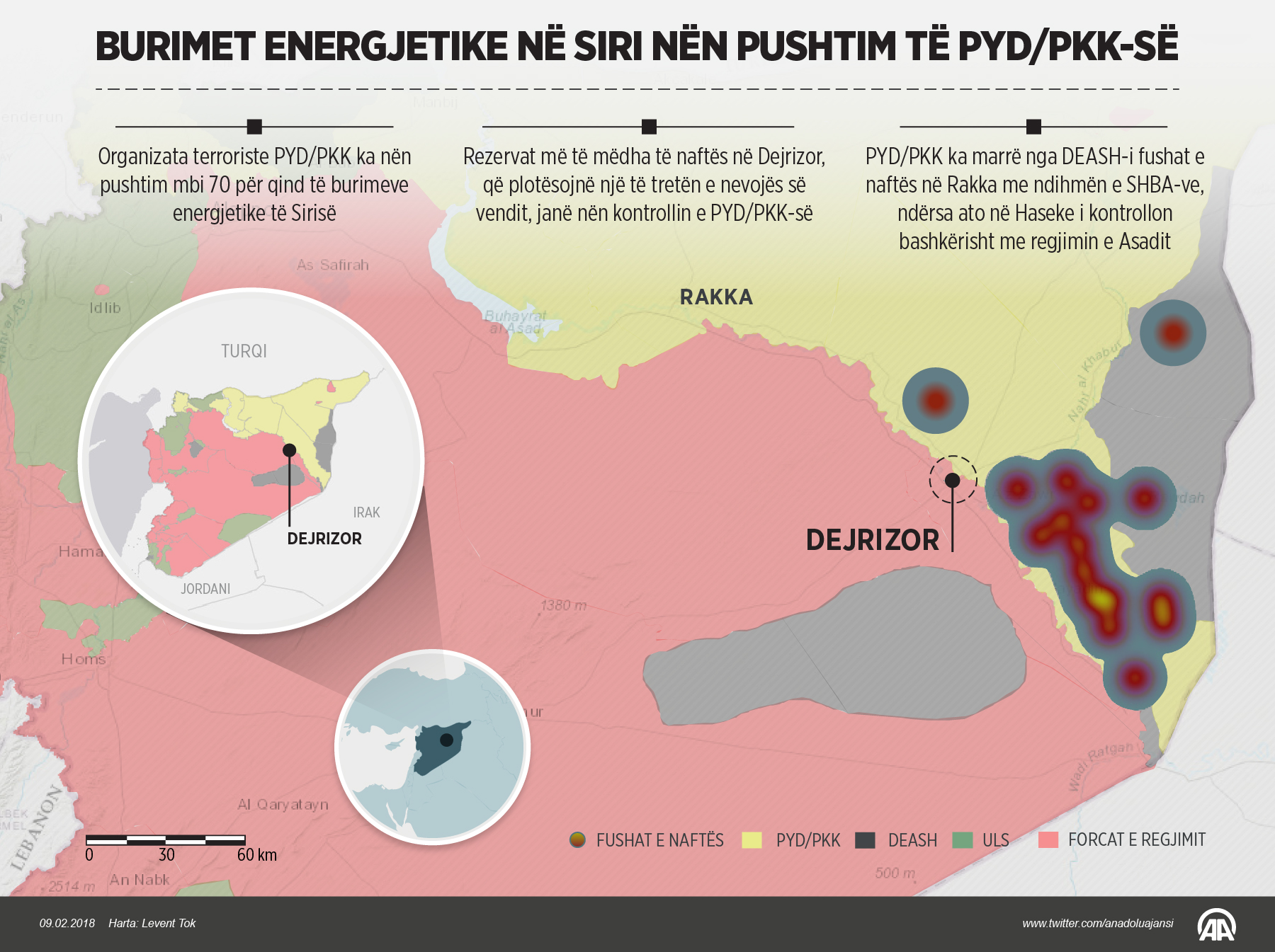 Burimet energjetike në Siri nën pushtim të PYD/PKK-së