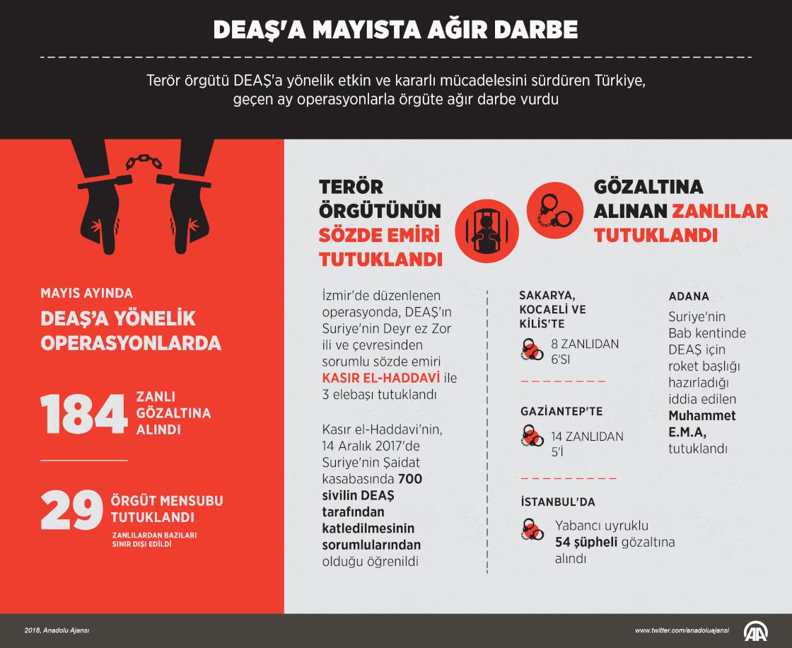 DEAŞ'a mayısta ağır darbe