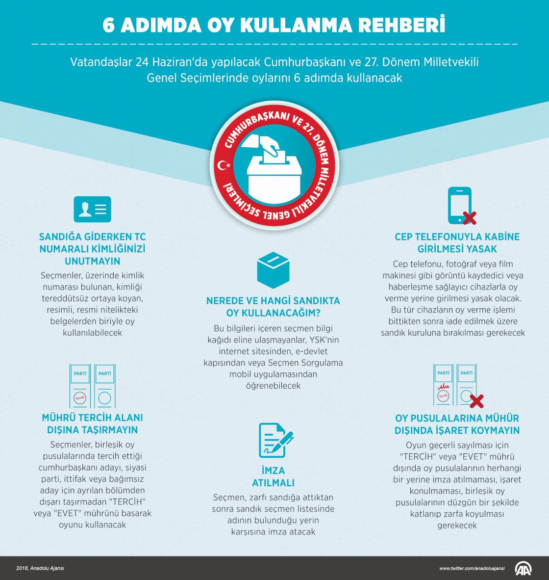 6 adımda oy kullanma rehberi