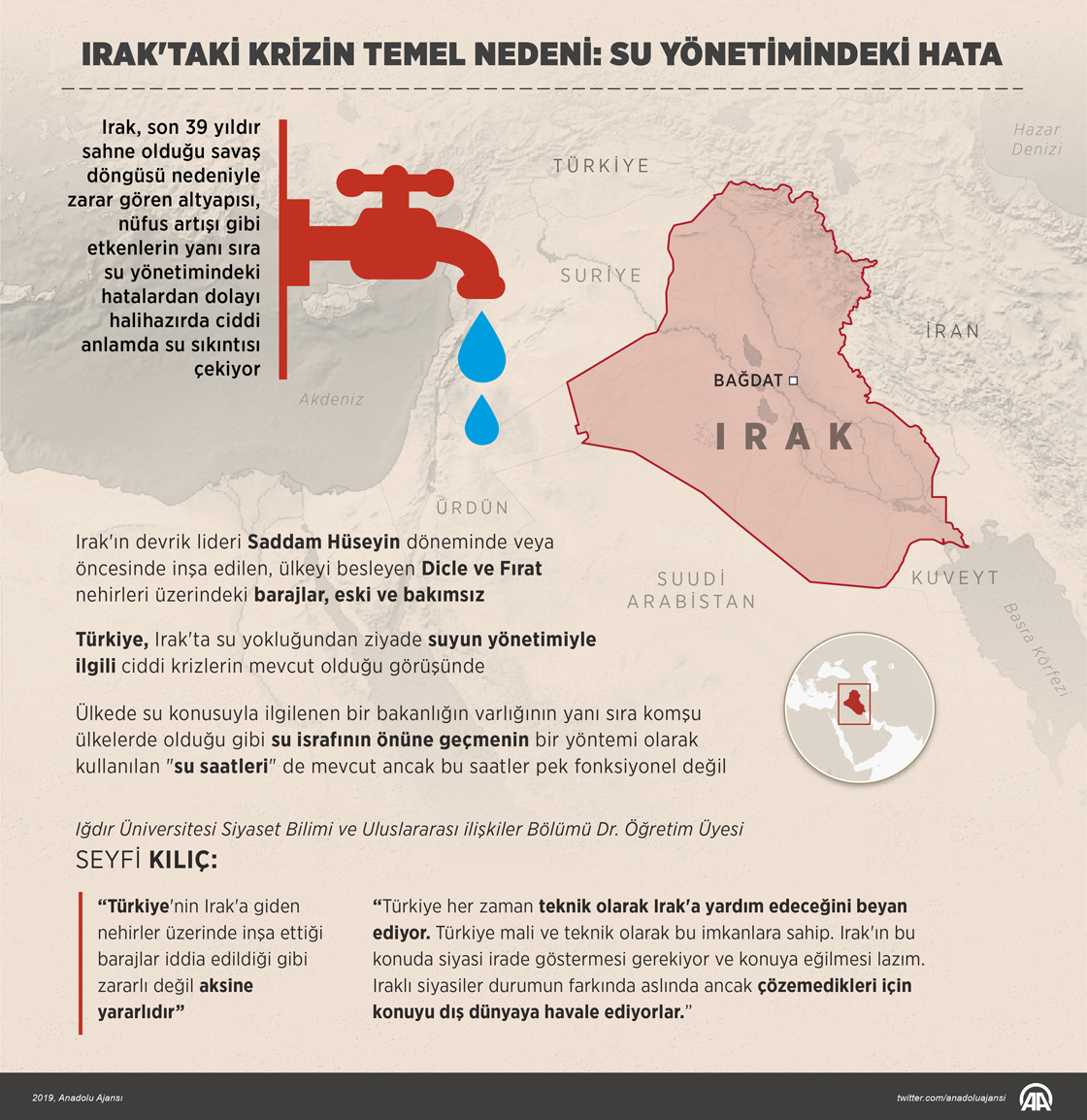 Irak'taki krizin temel nedeni: Su yönetimindeki hata